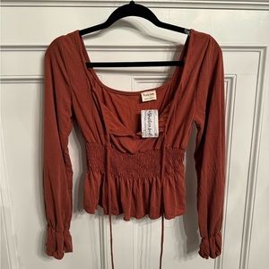 Peach Love California Auburn Blouse